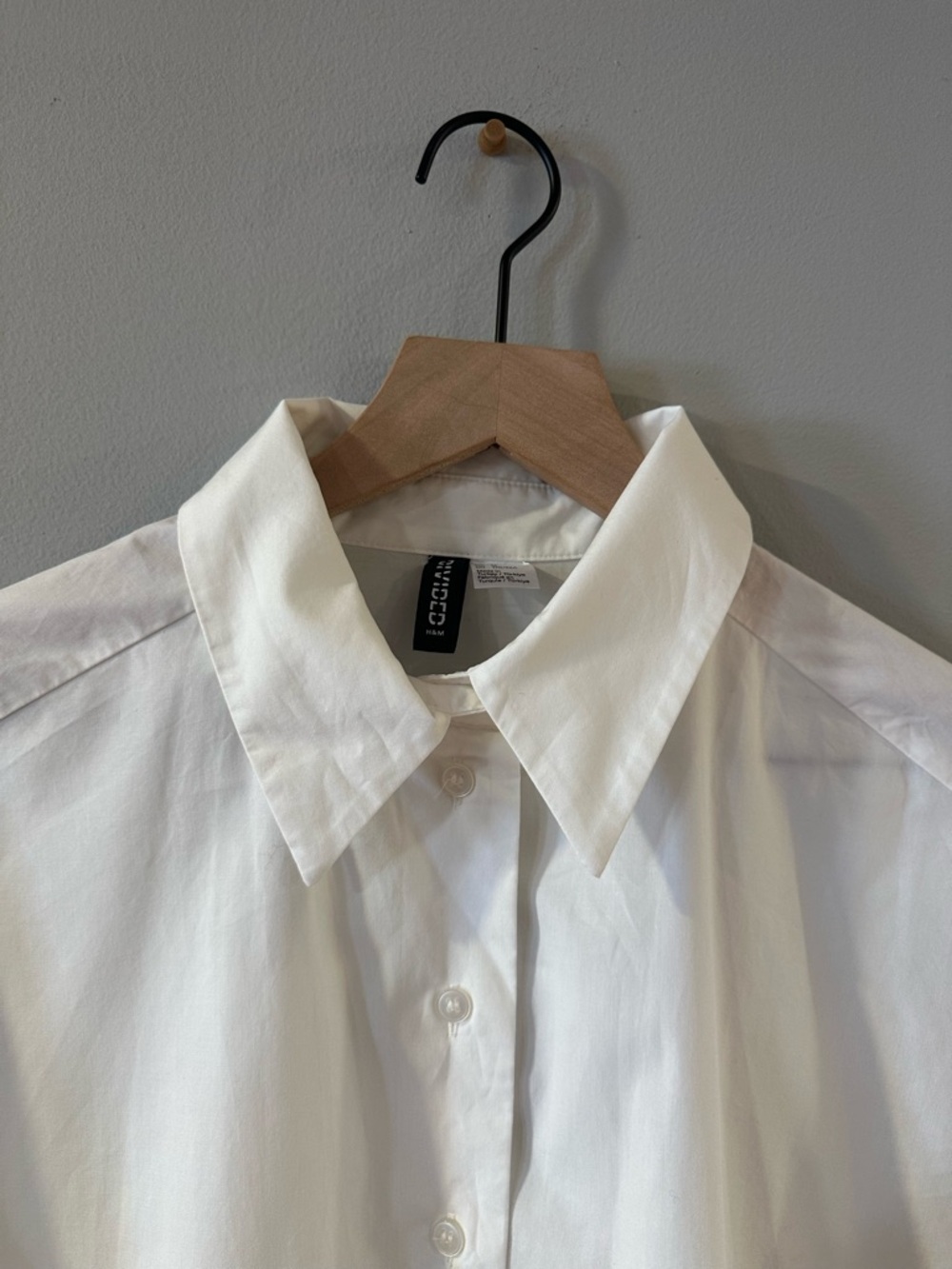 H&M White Mini Shirt Dress - Picture 4 of 6
